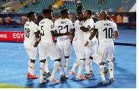 The Black Stars in celebration mood