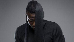 Stonebwoy in black