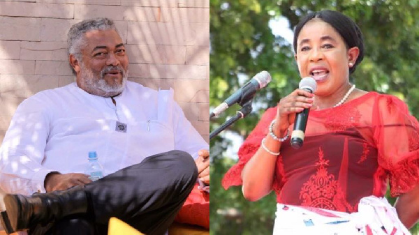 Former President Rawlings and Anita De Sosoo