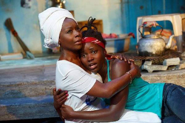 Akosua Busia, (actress, film director) with Lupita Nyong'o