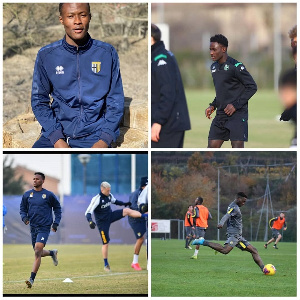 Some of Ghana's young international at training season