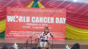 Princess Dina Mired of Jordan was encouraging Ghana to do more to reduce the high cancer rate