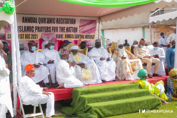 The special ceremony was held at the Central Mosque in Kumasi after Jummah prayers