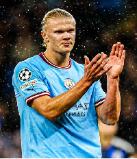 Manchester City striker, Erling Haaland