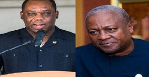 Education Minister, Dr. Matthew Opoku Prempeh and former President John Dramani Mahama