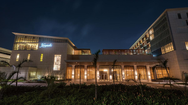 A view of the Kempinski Gold Coast City Hotel, Accra