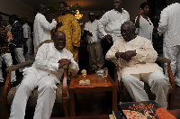 Nana Akufo-Addo with former President Kufuor