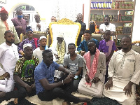 Members of Ewe Muslim Community Forum in a group photo with Sheikh Dr. Osman Nuhu Sharubutu