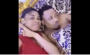 The video of Prophet Nigel Gaisie in bed with the lady has gone viral on social media