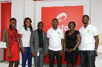 Executive teams from Airtel Ghana and Jaarno in a pose after officially outdooring the partnership