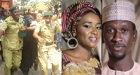 Warders and policemen shielding Maryam Sanda after her conviction and sentencing