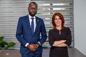 Nana Yaw Owusu Banahene, Country Manager and Elizabeth Rossiello, CEO of AZA Finance