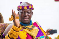 Asantehene Otumfuo Osei Tutu II spoke during a visit by the U.S Ambassador