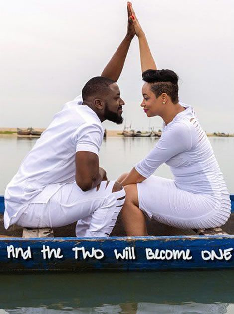 Elikem Kumordzie with his wife Pokello