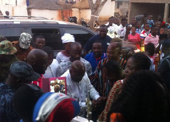 Nana Addo at the Bawku Naba Palace on his Thank You Tour of the Upper East Region