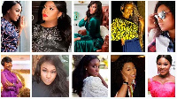 Nollywood actresses in a photo collage