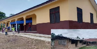 The new classroom block at Avornyo