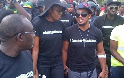 Yvonne Nelson and Van Vicker during the 2015 