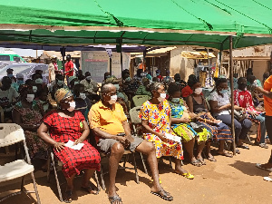 The market women were screened for malaria, typhoid and others