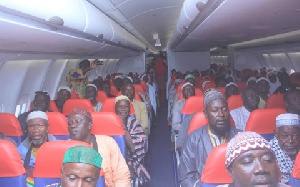 Seven aircraft are flying the pilgrims from Tamale to Saudi Arabia