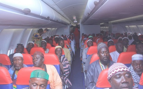 Seven aircraft are flying the pilgrims from Tamale to Saudi Arabia