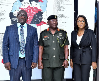 Daniel Wilson Addo MD-CBG, Major General Thomas Oppong Peprah with Nana Ama Poku Deputy-MD