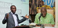 Sulemana Braimah (left), Nana Addo Dankwa Akufo-Addo (right)