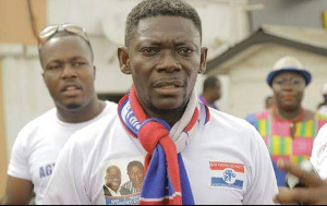 Actor Agya Koo captured at one of his NPP campaign trails