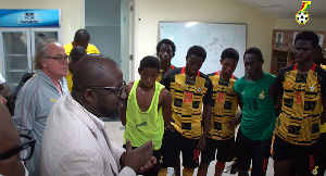 GFA president, Kurt Okraku addresses Ghana U-17 team