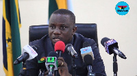 Defence Minister, Dominic Nitiwul addressing the media, Wednesday