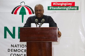 John Dramani Mahama, flagbearer of National Democratic Congress