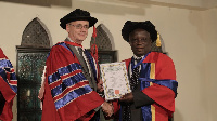 Dr. Sampson Effah Apraku receiving the honours