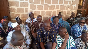 Vice President of Ghana, Dr Mahamudu Bawumia with some of the chiefs