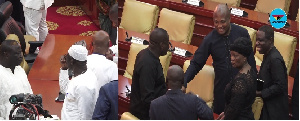 Members of the Majority clad in white while their counterparts wore black outfits