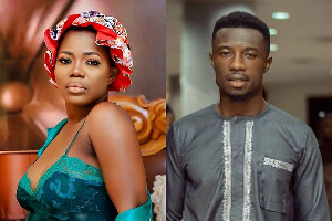 Musician, Mzbel  and Kumawood actor, Kwaku Manu