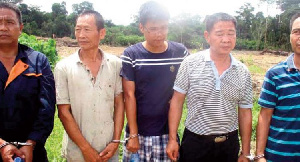 Some Chinese men arrested for engaging in illegal mining