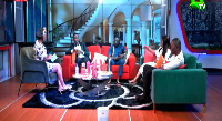 Nana Ama McBrown with her guests on United Showbiz