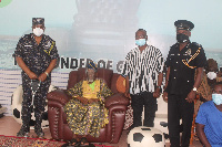 IGP James Oppong-Boanuh visited the Yagonwura at his Palace