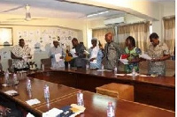 Members of the Board swearing thier Oath of Office and of Secrecy