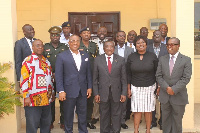 Officials of NLA and VAG  in a group photo after the meeting