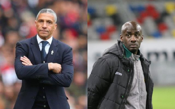 Chris Hughton and Otto Addo