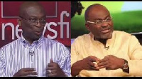 Kweku Baako (L) and Ken Agyapong (R)