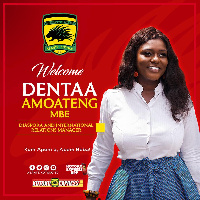 The Diasporan and International Relations Manager of Asante Kotoko, Akosua Dentaa Amoateng MBE