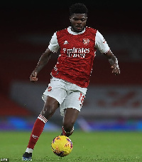 Partey was spotted in training on Tuesday at London Colney after recovering from a hamstring injury