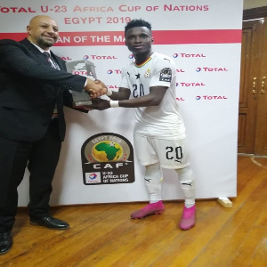 Evans Mensah was named Man of the Match after the thrilling 90-minute game