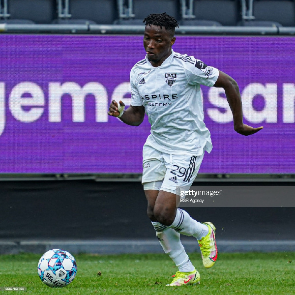 Isaac Nuhu was on target for KAS Eupen on Sunday