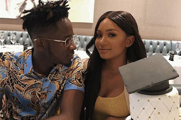 Mr. Eazi and his fiancée, Temi Otedola