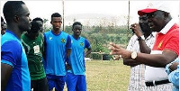 Asantehene addresses Kotoko players at training