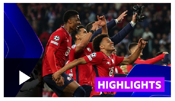 Champions League Highlights: Lille 1-0 Real Madrid