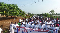 A section of the crowd during the Health Walk